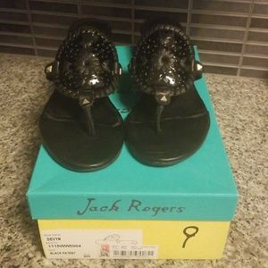 Jack Roger's Devyn sandal in black patent